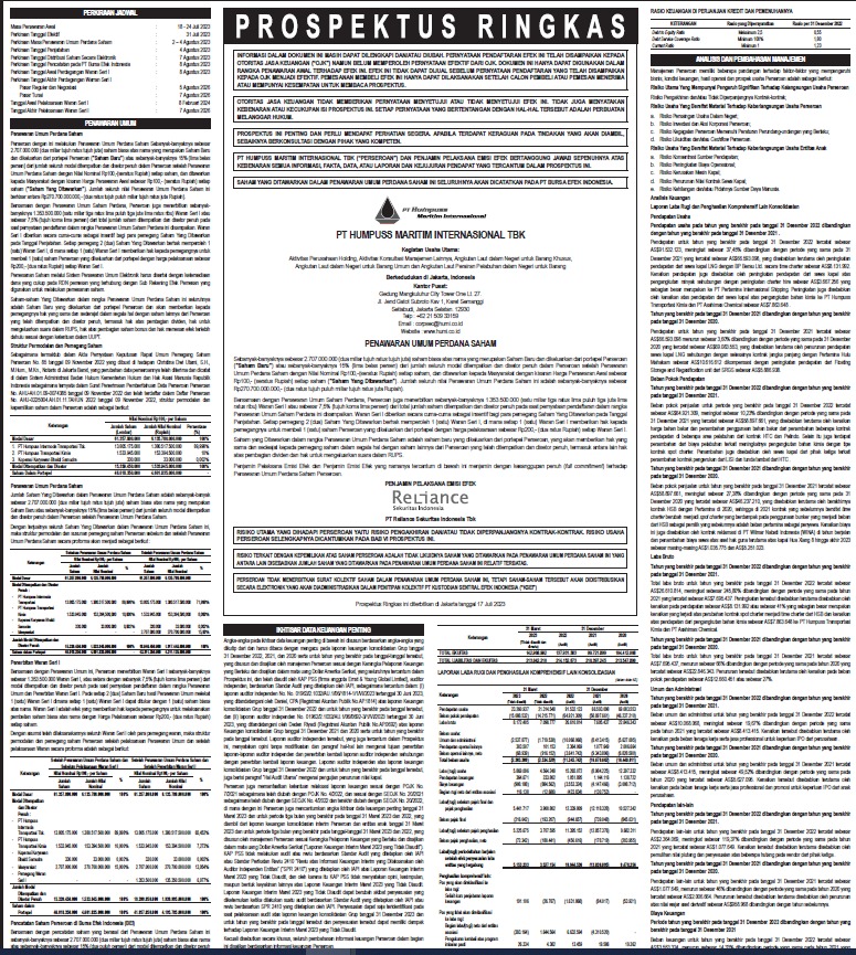 Ringkasan Prospectus Awal